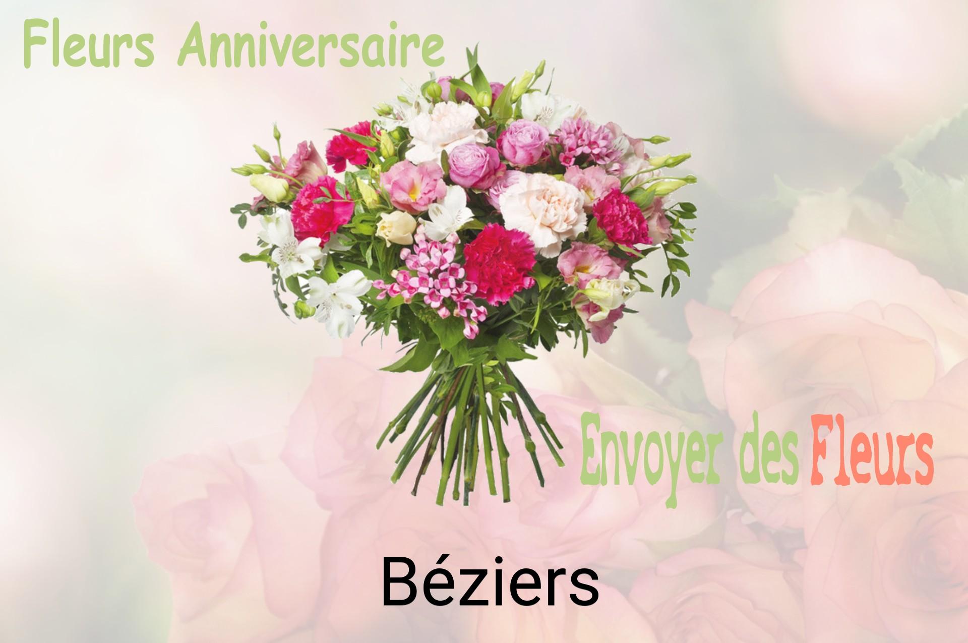 Bouquet de fleurs d’anniversaire livré à Béziers