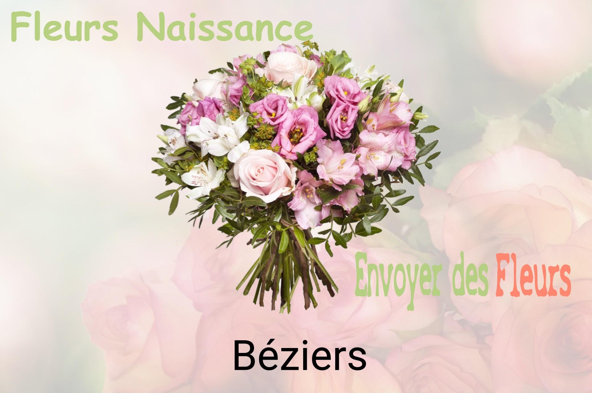 Bouquet de fleurs de naissance livré à Béziers